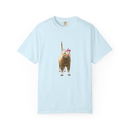 Low Poly Cat T-Shirt (With Bow)